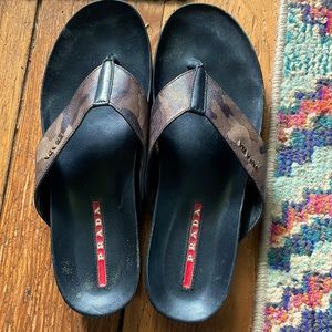 Prada mens sandals in Camo leather size 11